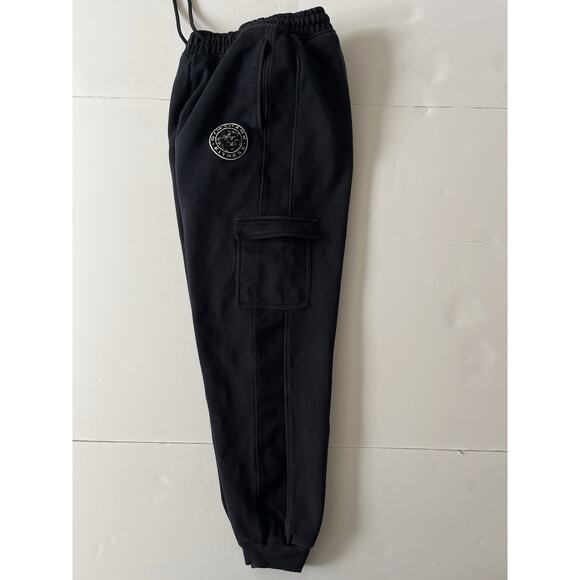 Gymshark Sweatpants Joggers Men XS Black Drawstring Pockets Cargo Fitness - Picture 1 of 10